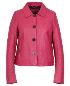 Veste Cuir Femme Fushia Oakwood "64210"