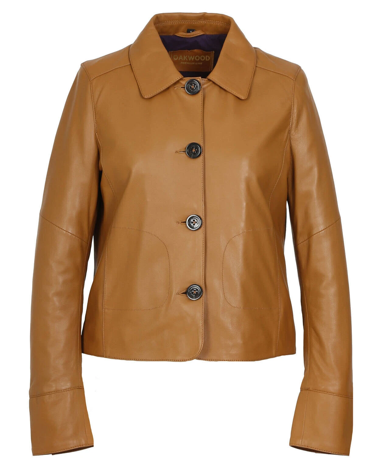 Veste Cuir Femme Jaune Fonce Oakwood "64210" 1 Veste Cuir Femme Jaune Fonce Oakwood "64210"