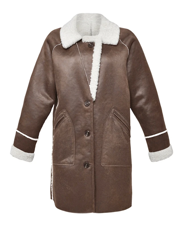 Oakwood Manteau Effet Peau Retournée Fourrure Synthétique " 64534 " 3 Oakwood Manteau Effet Peau Retournée Fourrure Synthétique " 64534 " – Image 3