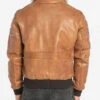 Blouson Cuir Homme Cognac Style Aviateur " MYTHIC "