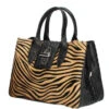 Sac à Main Cuir Zebré Scuro " CARLA "