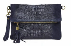 Pochette Cuir Vachette Femme Blue " TECLA " -Maroquinerie 09teclablu 055494100 1727 01032021