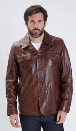 Veste Cuir Homme Bison "100150" 9 Veste Cuir Homme Bison "100150" -Maroquinerie 100150bisonvestecuir 008154400 1605 04102022