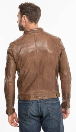 Blouson Cuir Homme Agneau Lavé Bison Style Motard Sport Tendance " 100233 " 15 Blouson Cuir Homme Agneau Lavé Bison Style Motard Sport Tendance " 100233 " -Maroquinerie 100233bison11 058325100 1611 07102021