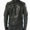 Blouson Cuir Homme Biker Noir " GOLBERG "