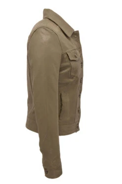 Blouson Cuir Femme Agneau Malachite " 101971 " -Maroquinerie 101971malachitecote 047659500 1014 20102023