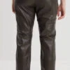 Pantalon Cuir Femme Kaki " 102379 "