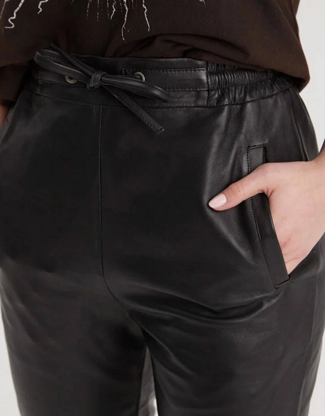 Pantalon Cuir Femme Noir " 102379 " 3 Pantalon Cuir Femme Noir " 102379 " – Image 3