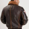 Blouson Mouton Pilote Marron " 102425 "