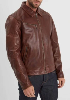 Blouson Cuir Homme Bison " 102615 " -Maroquinerie 102615bisonface 006406400 1506 28022023