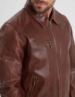 Blouson Cuir Homme Bison " 102615 " -Maroquinerie 102615bisonzoom2 004797700 1506 28022023