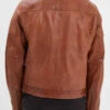 Blouson Cuir Homme Cognac " 102615 "