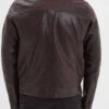 Blouson Cuir Homme Marron " 102615 "