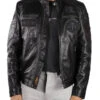 Blouson Cuir Homme Agneau Noir/noir " 102831 "