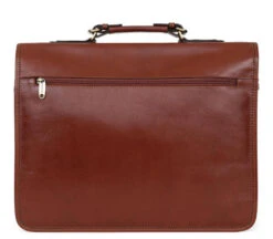 Hexagona Cartable Cuir Marron " 119099 "