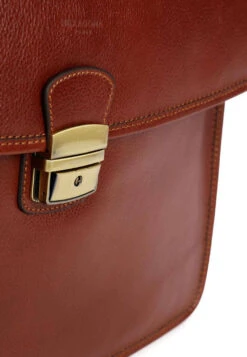 Hexagona Cartable Cuir Marron " 119099 " -Maroquinerie 11909922004 076646100 0955 17032023