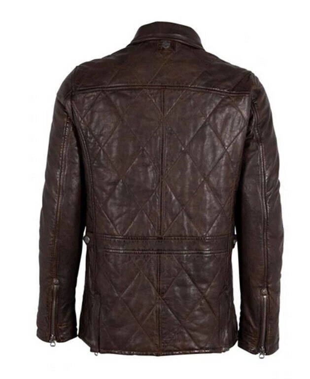 GIPSY Veste Cuir Homme Marron " KALISDO " 1 GIPSY Veste Cuir Homme Marron " KALISDO "