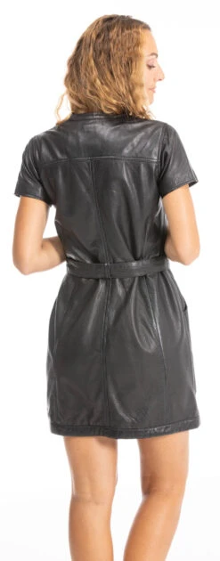 GIPSY Robe Agneau "13245" Noir -Maroquinerie 13245robecuir 040694500 1551 25092023