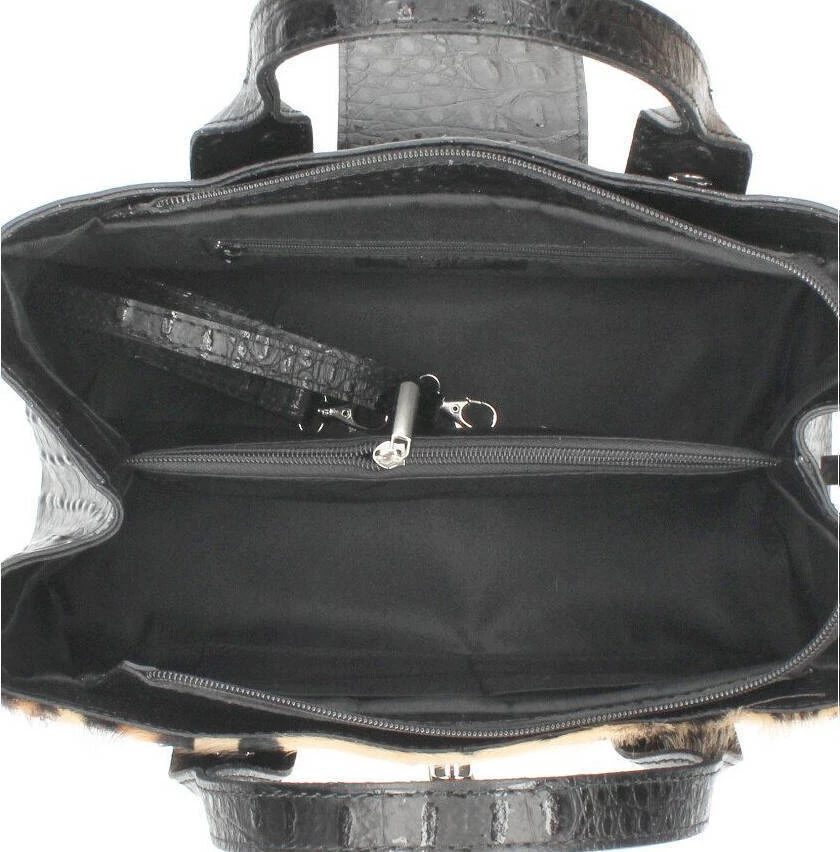 Sac à Main Cuir Zebré Scuro " CARLA " 2 Sac à Main Cuir Zebré Scuro " CARLA " – Image 2