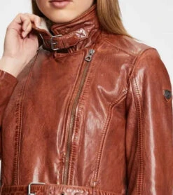 GIPSY Trois Quart Cuir Femme Cognac " TAMALA " 6 GIPSY Trois Quart Cuir Femme Cognac " TAMALA " -Maroquinerie 14574 cognac zoom 082386800 1638 27102022