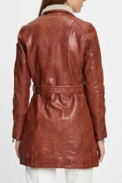 GIPSY Trois Quart Cuir Femme Cognac " TAMALA "