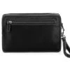 Hexagona Pochette Cuir Vachette Noir " 154194 "