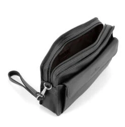 Hexagona Pochette Cuir Vachette Noir " 154194 " -Maroquinerie 154194 noir ouvert 010242000 1754 12102019