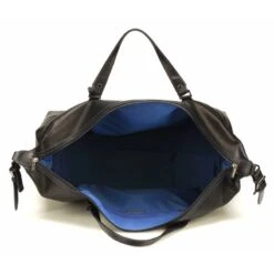 Sac De Voyage Grand Modèle Cuir Plongé Noir Bleu " 1589-20 " -Maroquinerie 158920 4 028970100 1501 17112022