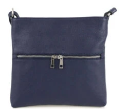 Sac Bandoulière En Cuir Blu " JOSSLYN "