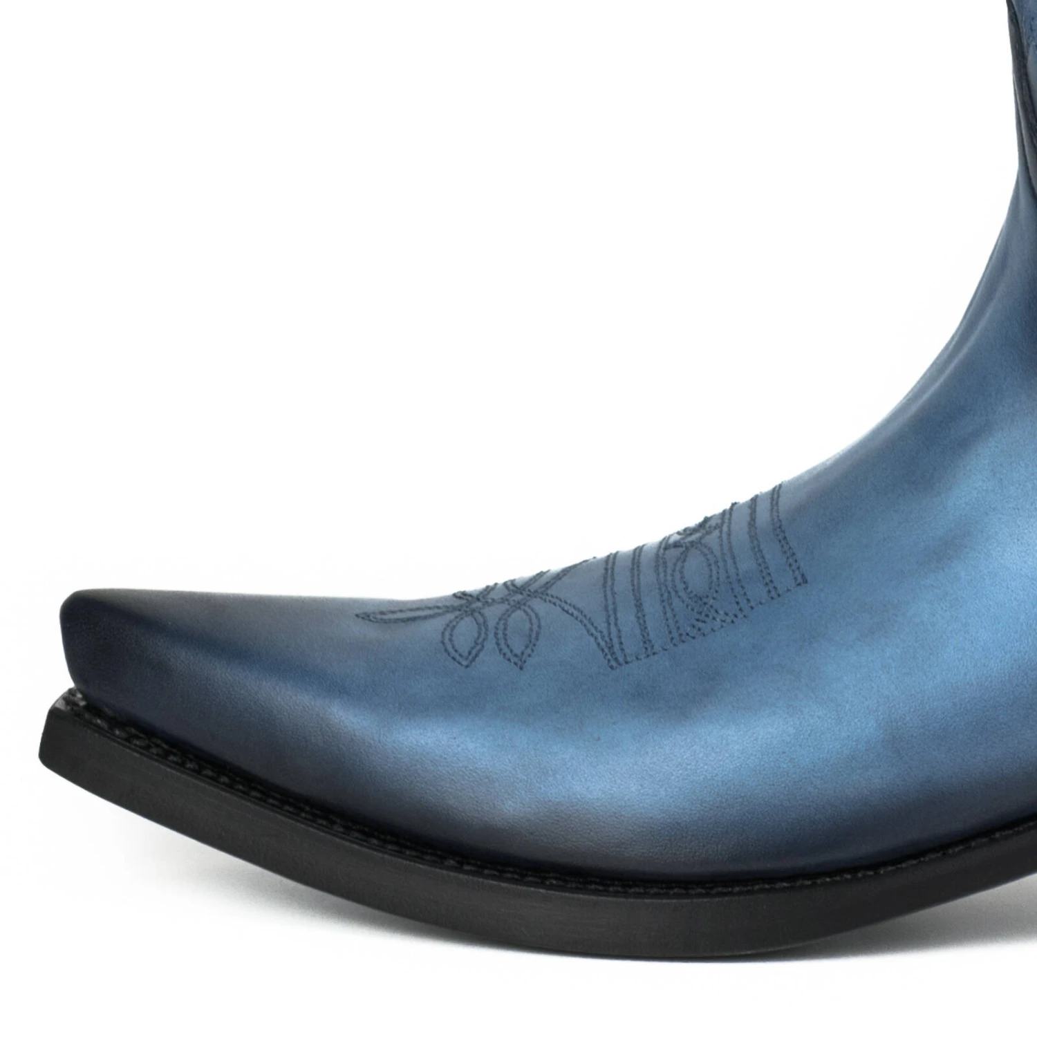 Santiags Cuir Vintage Azul MAYURA " 1920V " 4 Santiags Cuir Vintage Azul MAYURA " 1920V " – Image 4