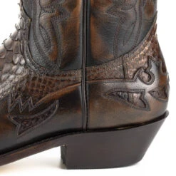 Santiag Cuir Vachette Python Marron Mayura " 281 " -Maroquinerie 1935cmilanelozamorapitoncuero124 073564000 1007 21032019