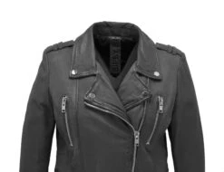GIPSY Blouson Cuir Femme Gris Style Biker " CONA " 9 GIPSY Blouson Cuir Femme Gris Style Biker " CONA " -Maroquinerie 21010176griszoom 068261000 0945 20102023