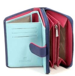 Hexagona Portefeuille En Cuir De Vachette Bleu " 227377 " -Maroquinerie 227377bleu2 080615000 1650 30032023