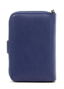 Hexagona Portefeuille En Cuir De Vachette Bleu " 227377 "