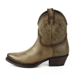 Bottines Cuir Femme Mayura Vintage Taupe "2374"