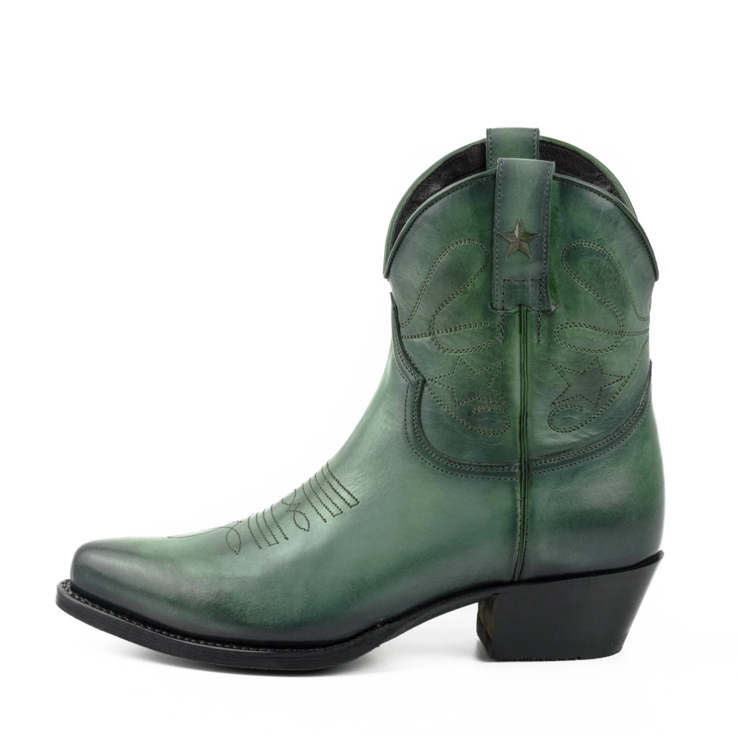Bottines Cuir Femme Mayura Vintage Verde "2374" 1 Bottines Cuir Femme Mayura Vintage Verde "2374"