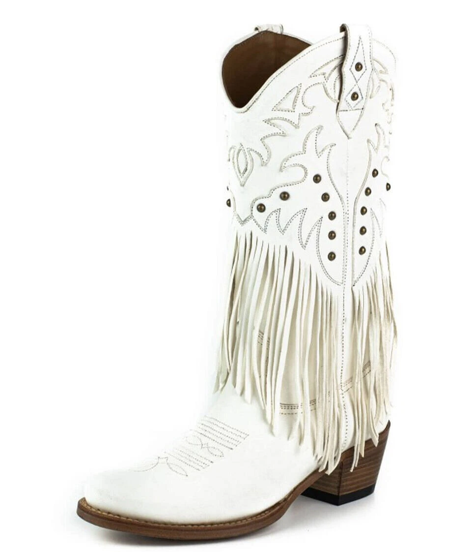 Boots Cuir Femme Mayura Blanc " 2475 " 1 Boots Cuir Femme Mayura Blanc " 2475 "