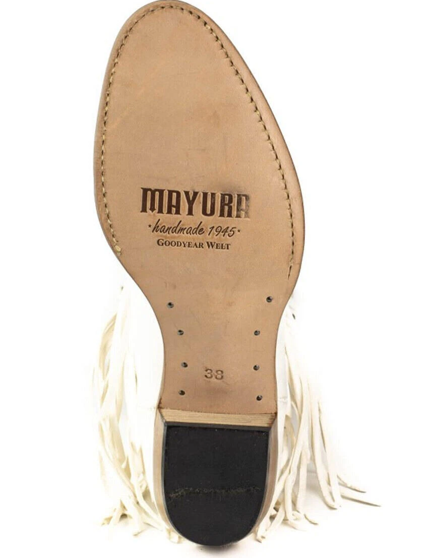 Boots Cuir Femme Mayura Blanc " 2475 " 7 Boots Cuir Femme Mayura Blanc " 2475 " – Image 7