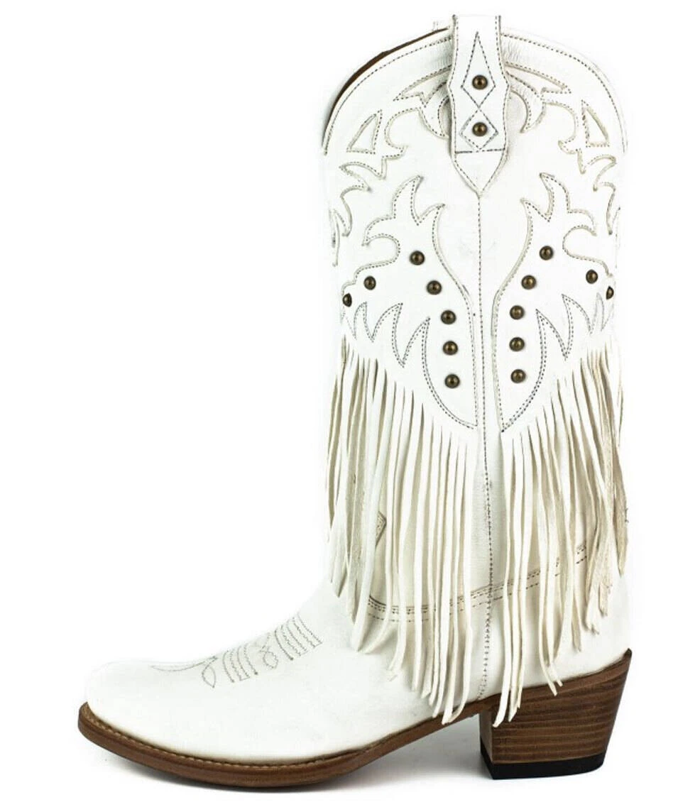 Boots Cuir Femme Mayura Blanc " 2475 " 8 Boots Cuir Femme Mayura Blanc " 2475 " – Image 8