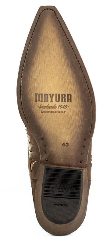 Santiags Cuir Vachette Python Sadale Blanc " 2567 " 2 Santiags Cuir Vachette Python Sadale Blanc " 2567 " – Image 2