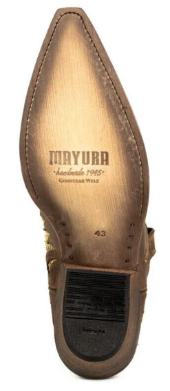 Santiags Cuir Vachette Python Sadale Camel " 2567 " -Maroquinerie 2567camel1 077288100 1447 08112022