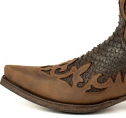 Santiags Cuir Vachette Python Sadale Testa " 2567 " -Maroquinerie 2567testa4 090353400 1447 08112022