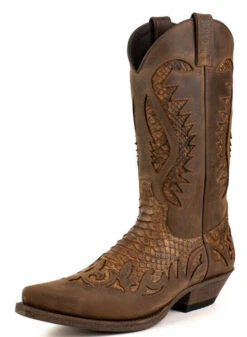 Santiags Cuir Vachette Python Sadale Tierra " 2567 " 17 Santiags Cuir Vachette Python Sadale Tierra " 2567 " -Maroquinerie 2567tierra5 096621400 1447 08112022