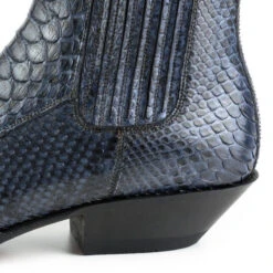 Boots Cuir Homme Python Mayura Bleu Marine " 2575 " -Maroquinerie 2575azulmarino3 033733700 1032 21052021