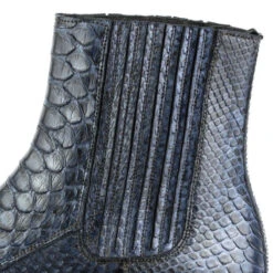 Boots Cuir Homme Python Mayura Bleu Marine " 2575 " -Maroquinerie 2575azulmarino4 018108900 1032 21052021