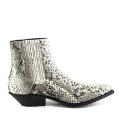 Boots Cuir Homme Python Mayura Blanc " 2575 " -Maroquinerie 2575blanc2 068013200 1032 21052021