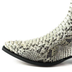 Boots Cuir Homme Python Mayura Blanc " 2575 " -Maroquinerie 2575blanc3 032182700 1032 21052021