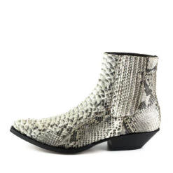 Boots Cuir Homme Python Mayura Blanc " 2575 " -Maroquinerie 2575blanc6 003480600 1032 21052021