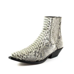 Boots Cuir Homme Python Mayura Blanc " 2575 " -Maroquinerie 2575blanc7 044791700 1032 21052021