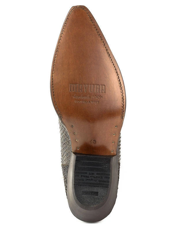 Boots Cuir Homme Python Mayura Camel " 2575 " 2 Boots Cuir Homme Python Mayura Camel " 2575 " – Image 2